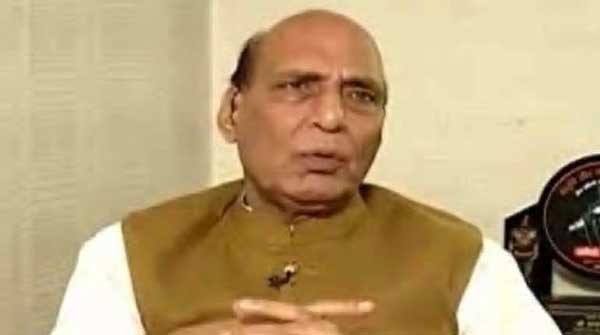 Rajnath Singh in tension looking forward