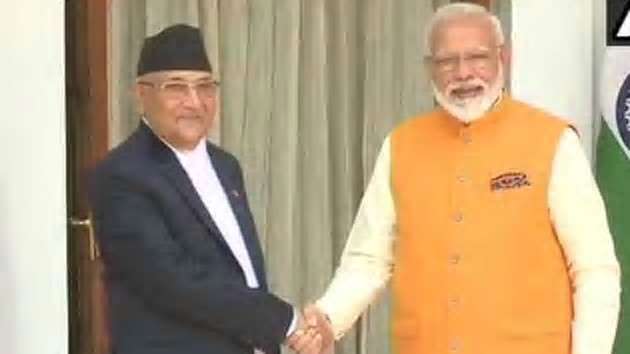 nepal pm oli and pm modi