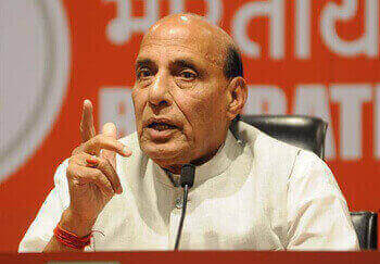 rajnath singh pointing finger